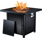 Ciays Outdoor Propane Fire Pit Table, 42-Inch, 50,000 BTU - CIFPT5B