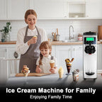 GSEICE Commercial Soft Serve Ice Cream Machine, 3.2 Gallons, Stainless Steel, White - ST16RE-PL