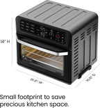 Chefman 12-in-1 Air Fryer Oven Combo With Probe Thermometer, 20 Qt - RJ50-SST2-PB
