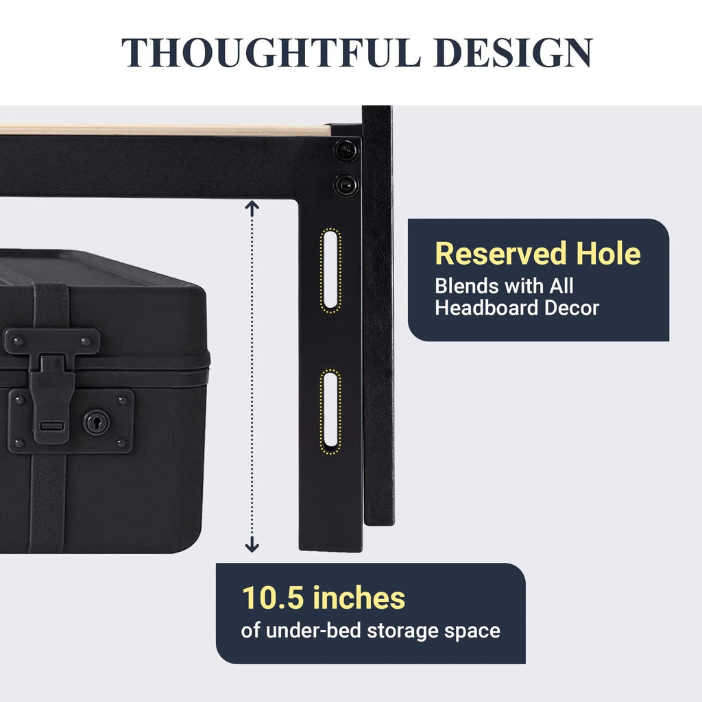 Allewie Queen Platform Bed Frame With 3 Storage Drawers