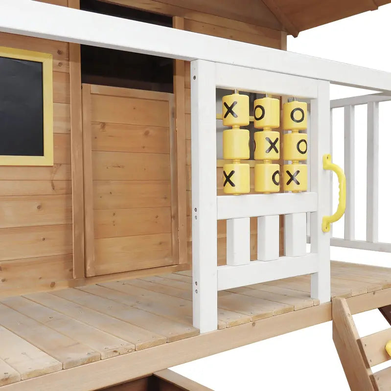 Lifespan Kids Warrigal Cubby House With Yellow Slide - 369cm x 237cm x 279.8cm