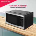 Frigidaire Countertop Microwave Oven, 1.1 Cu. Ft., Stainless Steel - EMW1120