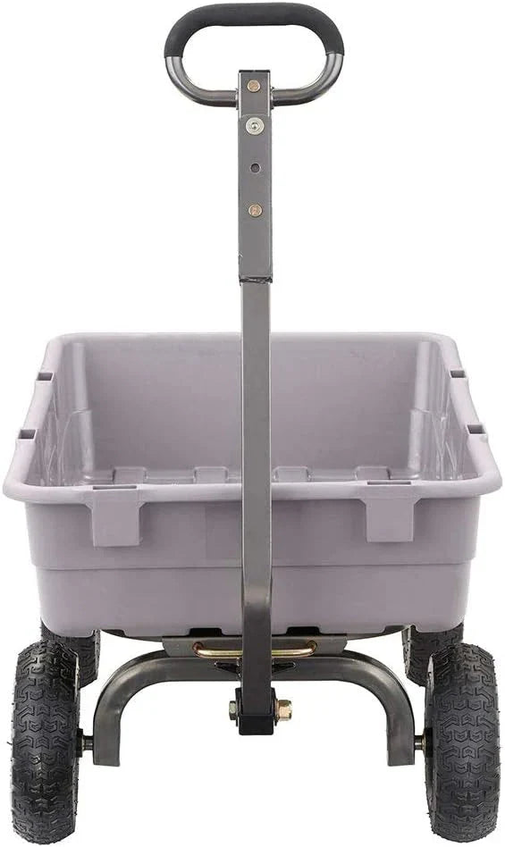Gorilla Carts Utility Dump Wagon 6 Cubic Feet 1200 lb Capacity Black - GOR6PS