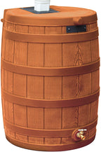 50-Gallon Outdoor Plastic Rain Barrel