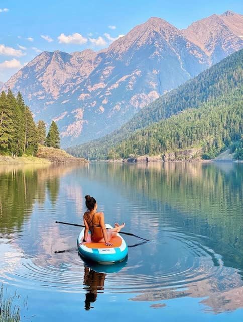 ROC Inflatable Stand-Up Paddle Board With Anti-Slip Comfortable Deck