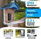 sainlogic Smart Bird Feeder With 1080P Camera, 2.5L Capacity, Light Blue - Smart Bird Feeder With Camera-1