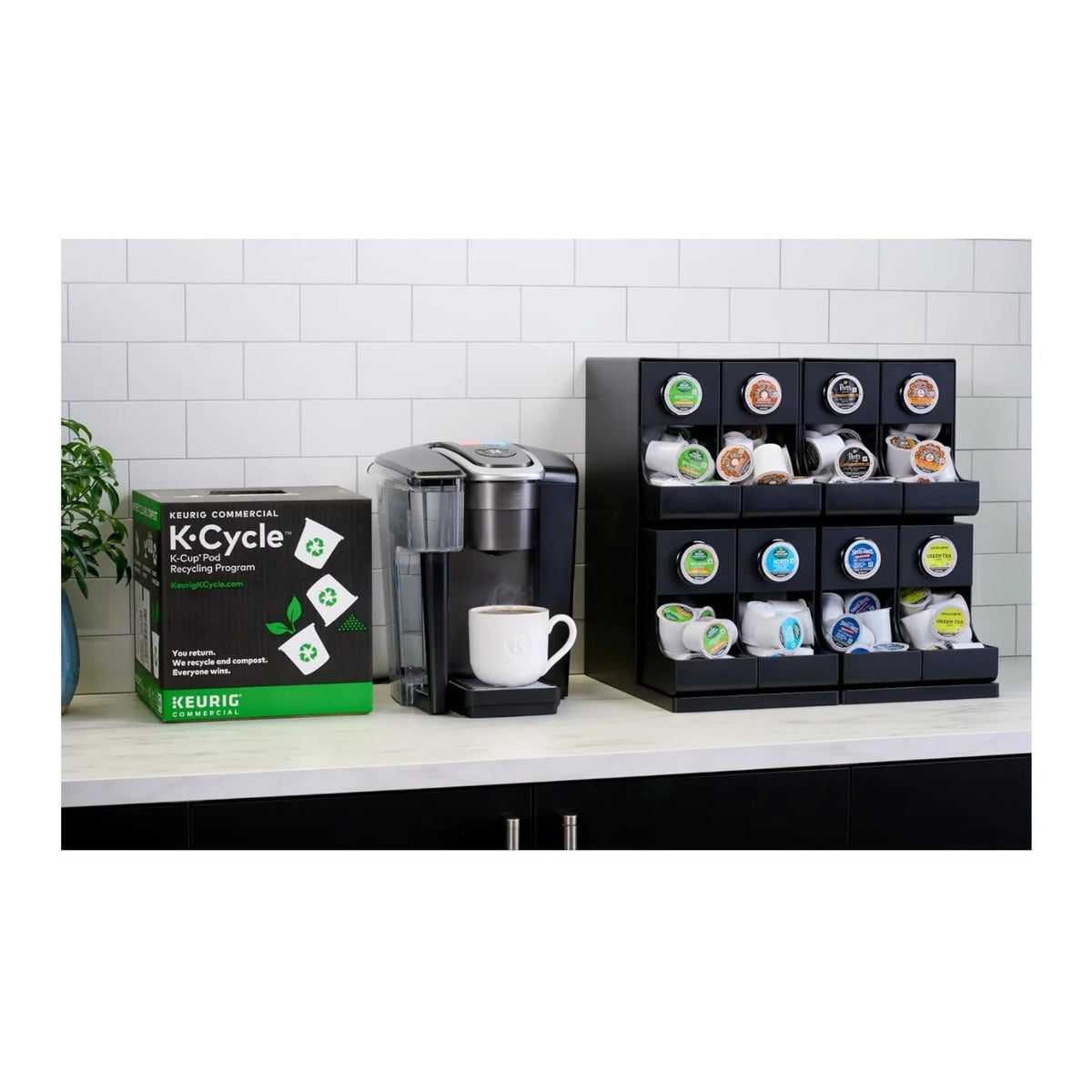Keurig Commercial Coffee Maker With Quiet Brew Technology, 96 oz Water Reservoir, Black - K-1550