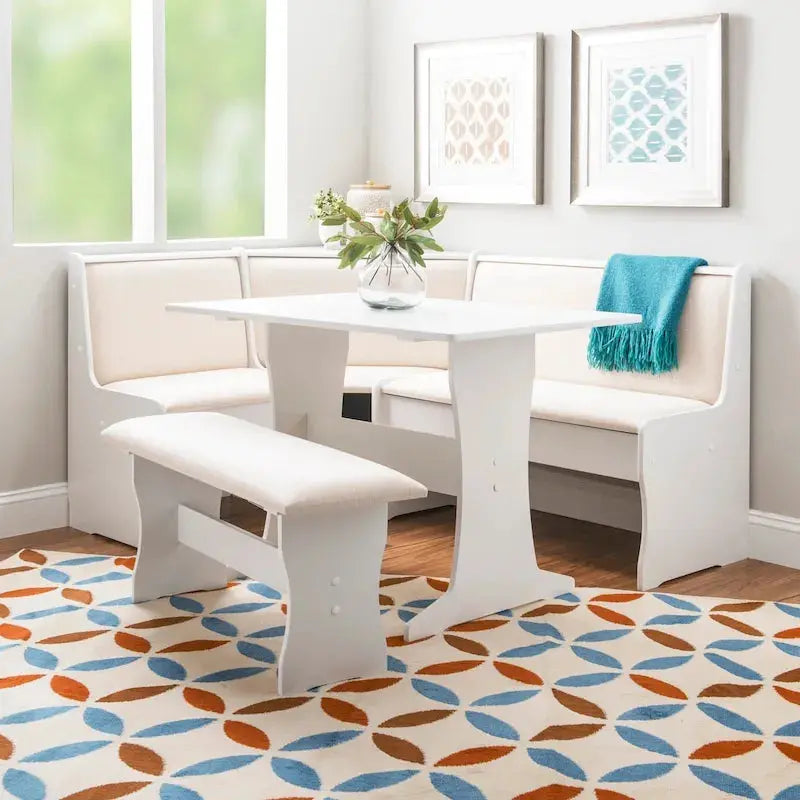 Farmhouse-Style Nook Dining Set With Storage - Sedley