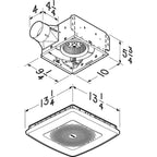 Broan-NuTone ChromaComfort Bathroom Exhaust Fan With LED Light And Bluetooth Speaker, 110 CFM