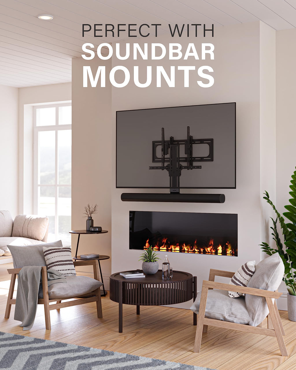 Tilting TV Wall Mount For 46 To 90 Inch Flat-Screen TVs, VESA 200x100 To 690x415