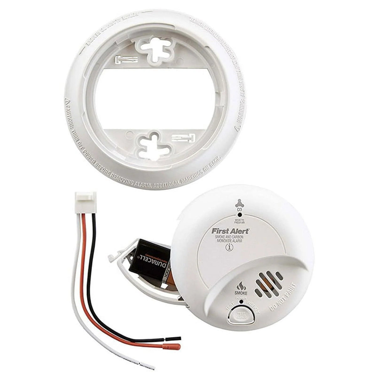BRK Hardwired Smoke And Carbon Monoxide Detector 2 Pack With 9-Volt Battery Backup - 2X-SC9120B