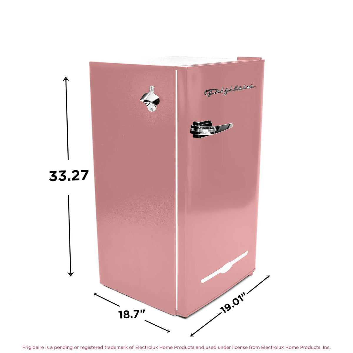 Frigidaire Retro Bar Fridge, 3.2 Cu. Ft., Pink, 65-Watt - EFR376-C-PINK