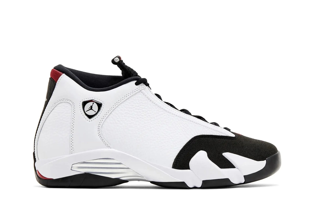 Jordan Air Jordan 14 Retro Black Toe 2024 White Varsity Red Black Metallic Silver - 487471 160