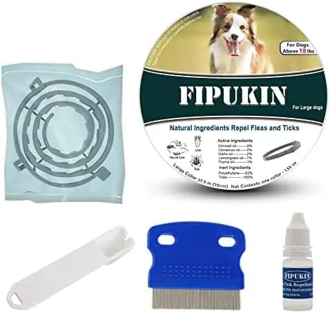 NaturalGuard Flea & Tick Collar For Large Dogs - Hypoallergenic, Plant-Based, 3-Month Protection