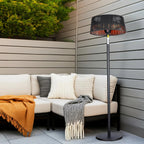 Better Homes & Gardens Electric Outdoor Patio Heater - Black Floor Lamp