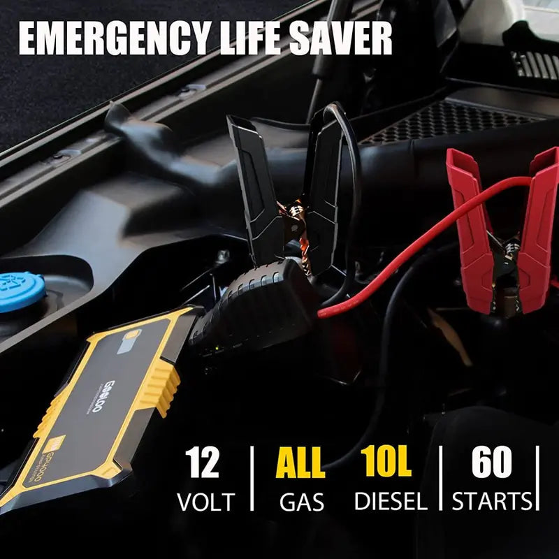 GOOLOO 4000A 12V Car Jump Starter With USB And Type-C Ports - 4000A Jump Starter
