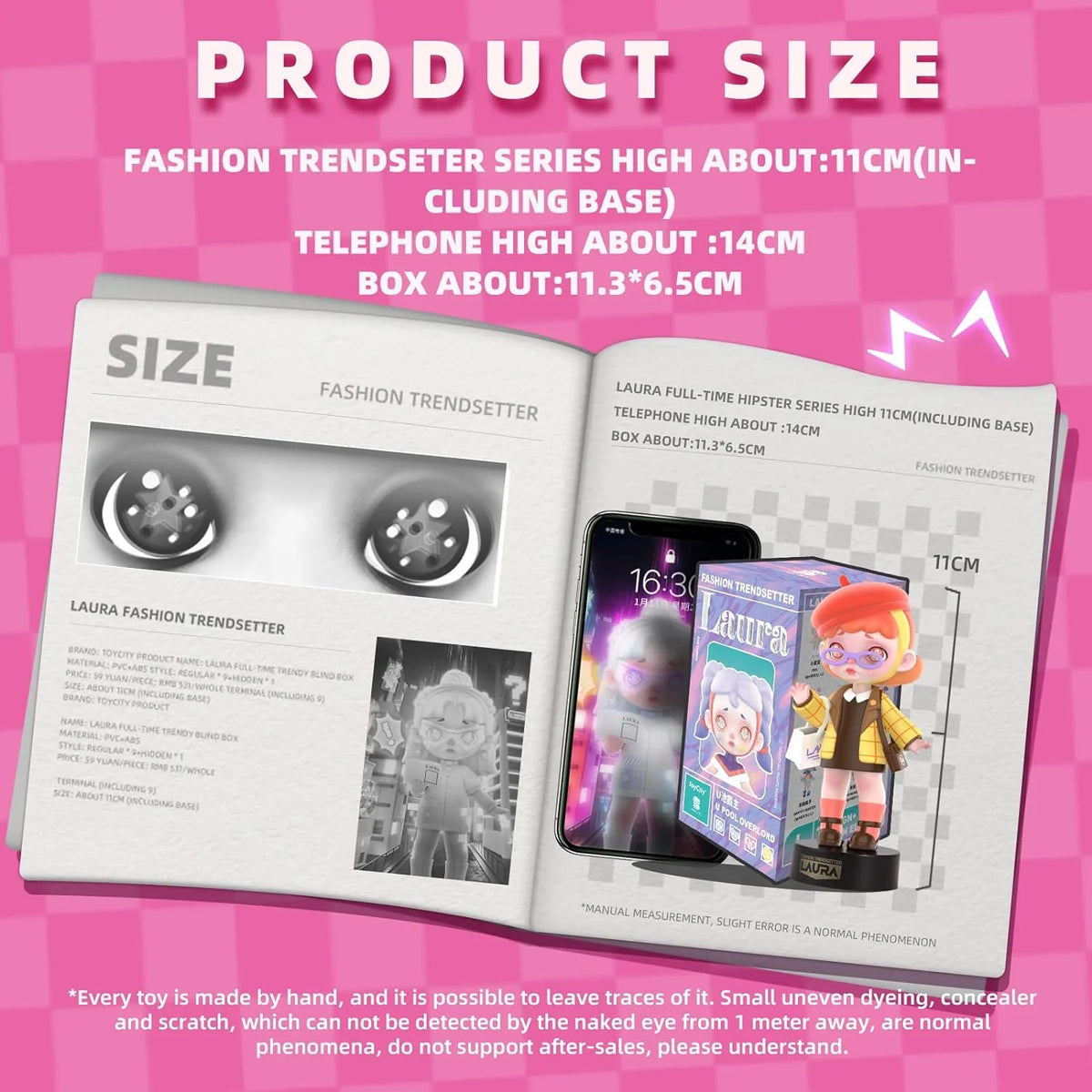 HAOHAINA Fashion Trendsetter Series Blind Box Action Figures, 12-Pack