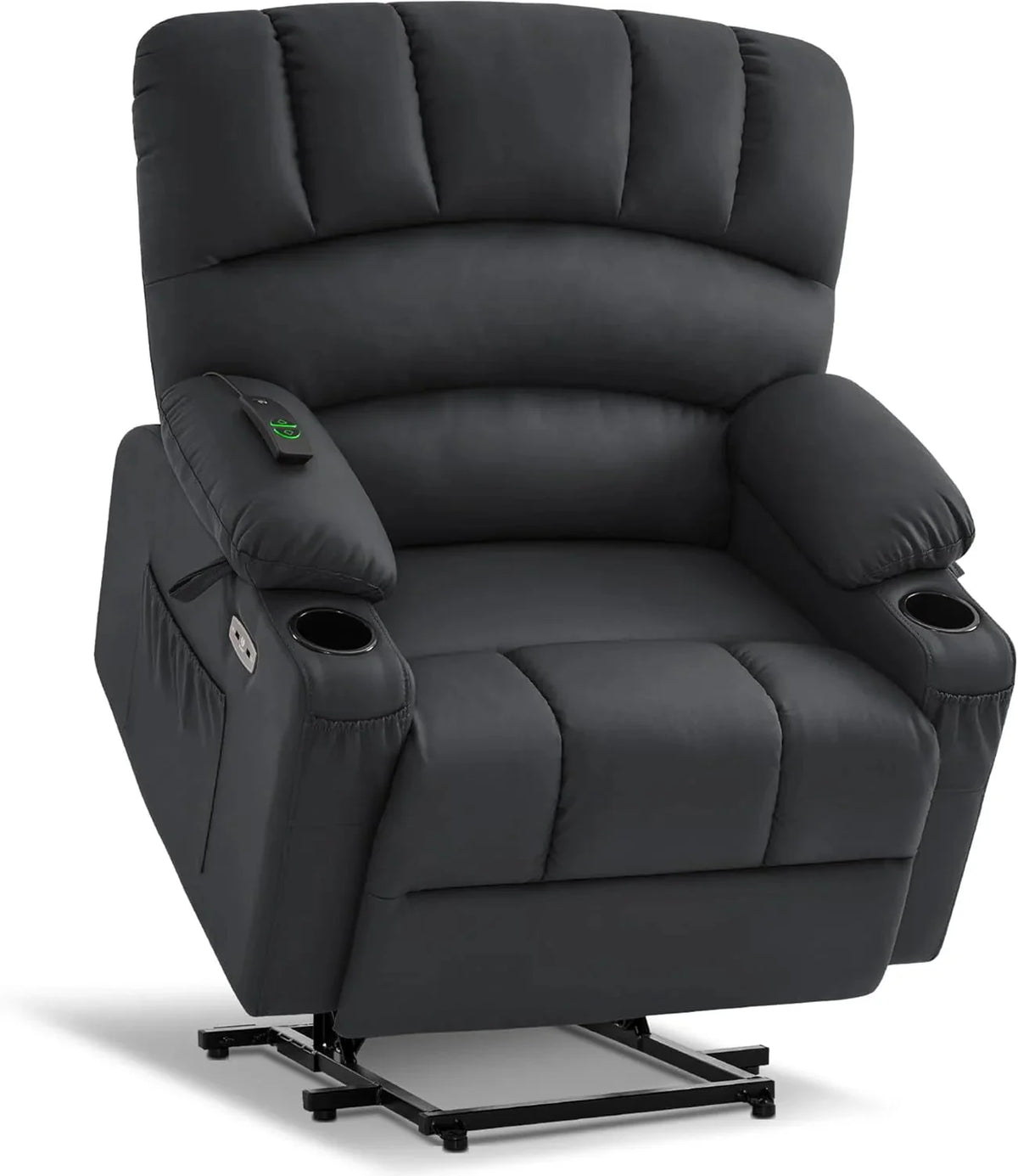 Heated Lift Recliner for Seniors with USB and Cup Holders