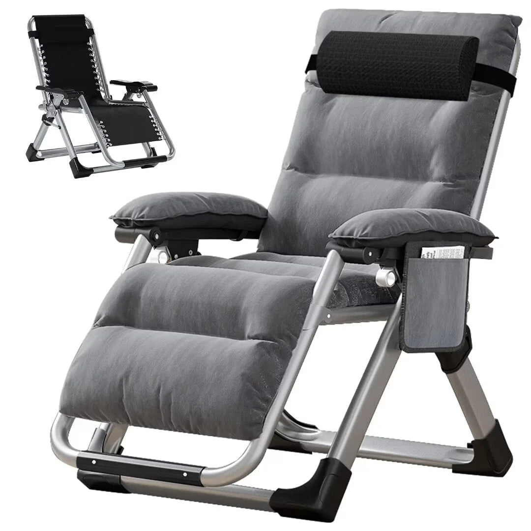 NAIZEA Zero Gravity Lawn Recliner Chairs, 2 Pack, Black