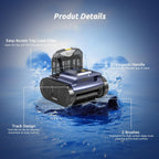 Cordless Robotic Pool Cleaner For Inground Pools, 180 Min, Up To 2150 Sq.ft - SAT25