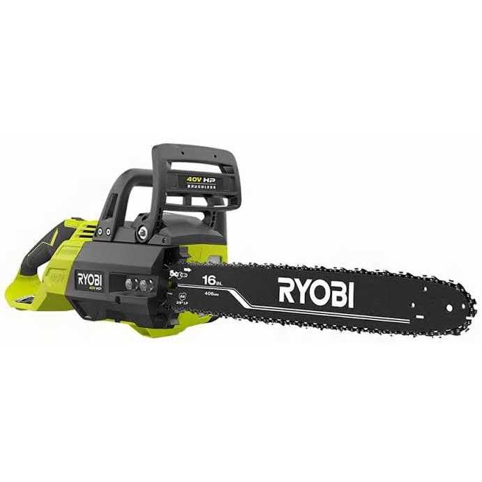 RYOBI 40V HP Brushless Battery Chainsaw With Extra Chain - 16 in.