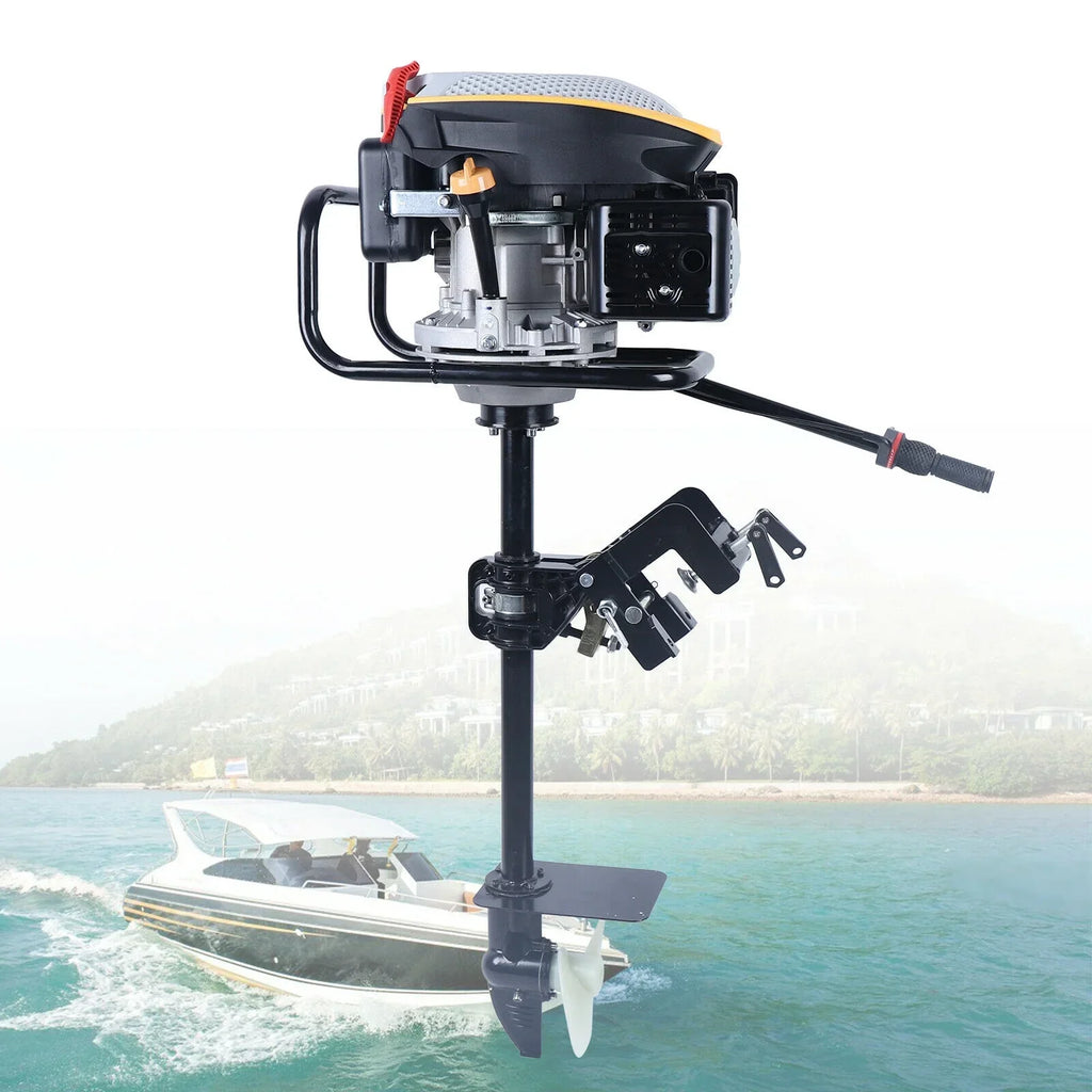 4-Stroke 3.2KW Outboard Boat Motor Engine With Air Cooling System