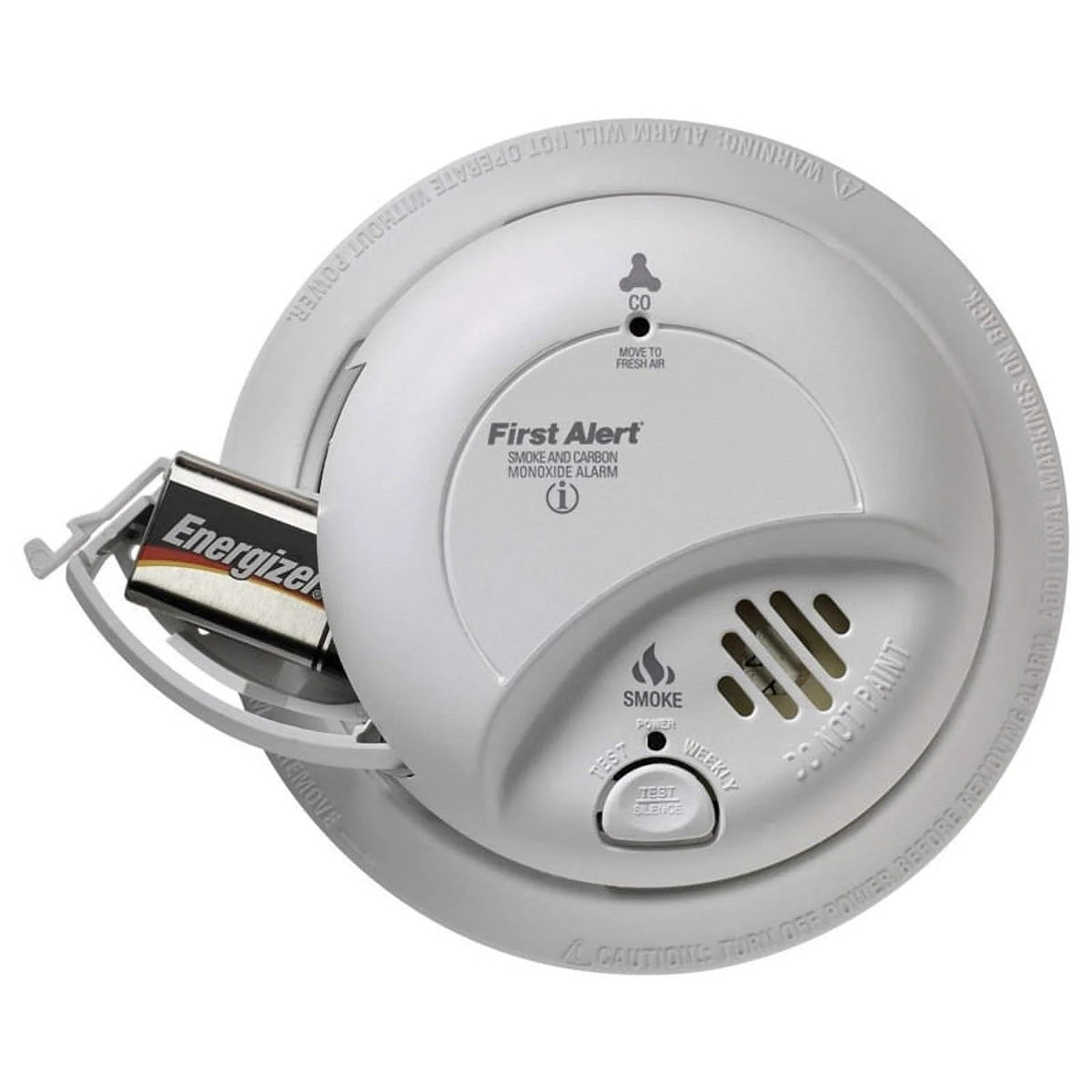BRK Hardwired Smoke And Carbon Monoxide Detector 2 Pack With 9-Volt Battery Backup - 2X-SC9120B
