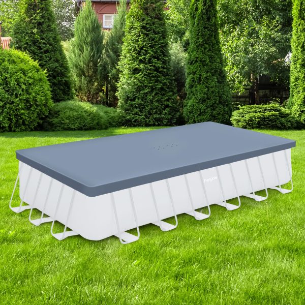 Rectangular Pool Cover, Gray, 24in - For Oasis & Activity Pools