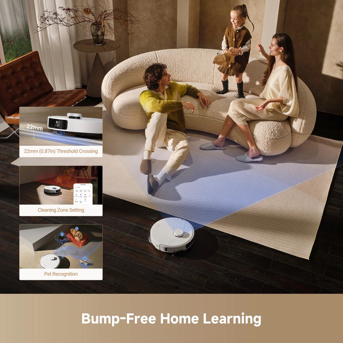 MOVA Robot Vacuum Cleaner With Removable Liftable Mop And 19,000Pa Suction - P50 Pro Ultra