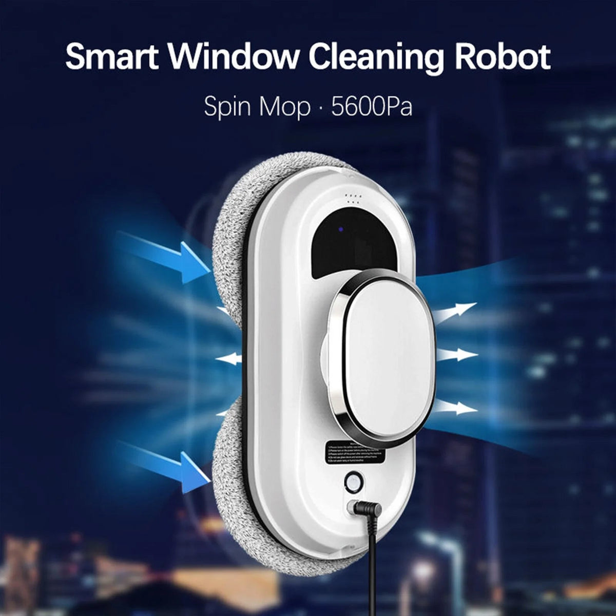 Oenbopo Window Cleaning Robot With Remote Control, 90W, White