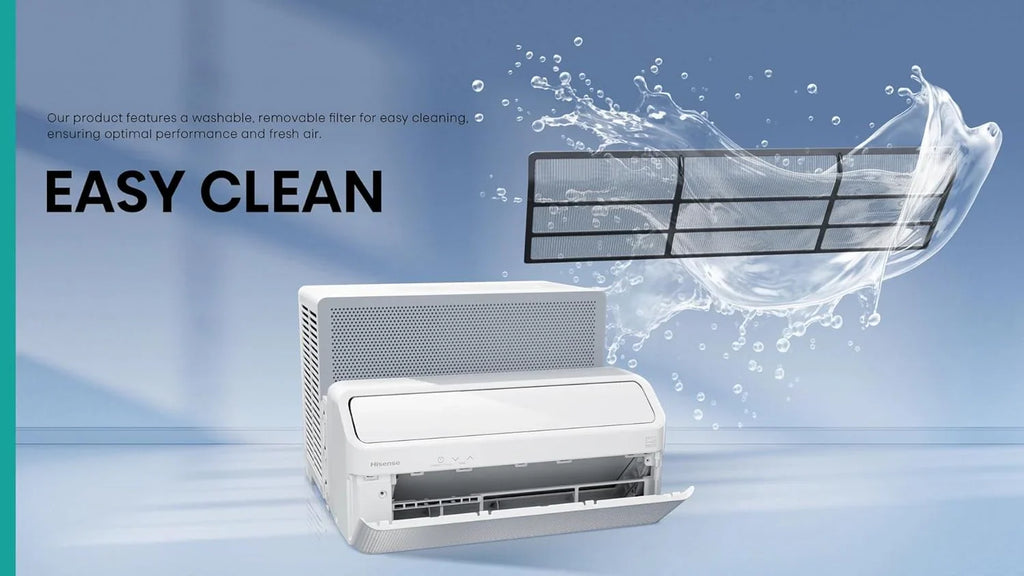 Hisense 8,000 BTU Smart Inverter Window Air Conditioner With Easy Install Bracket - HLAW0825TW