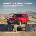 OUPES Portable Power Station 1488Wh 1800W With 2 x 100W Panels