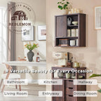 Bathroom Wall Cabinet With Adjustable Shelf, 7.6 in D x 23.2 in W x 24 in H