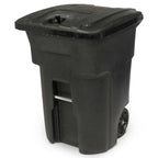 Toter Wheeled Trash Can, 96 Gallon, Black