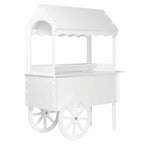ZETY Wooden Candy Cart Display Stand With Wheels - 75 LBS Capacity
