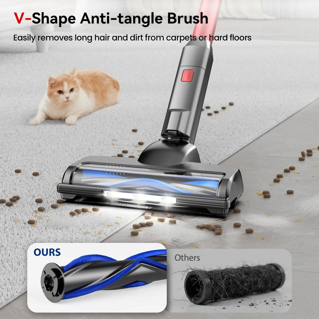 Lazyswan Cordless Stick Vacuum Cleaner 35KPA 400W 50min