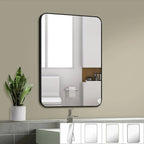 Metal Wall Mounted Decorative Mirror - Vertical Or Horizontal Hanging