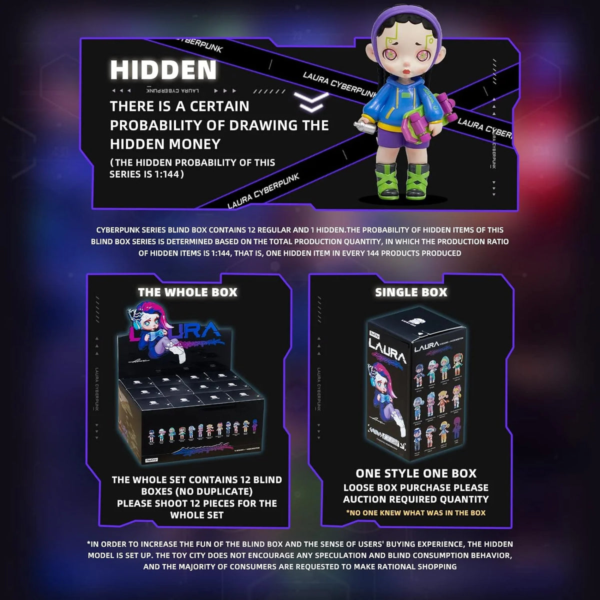 HAOHAINA Fashion Trendsetter Series Blind Box Action Figures, 12-Pack