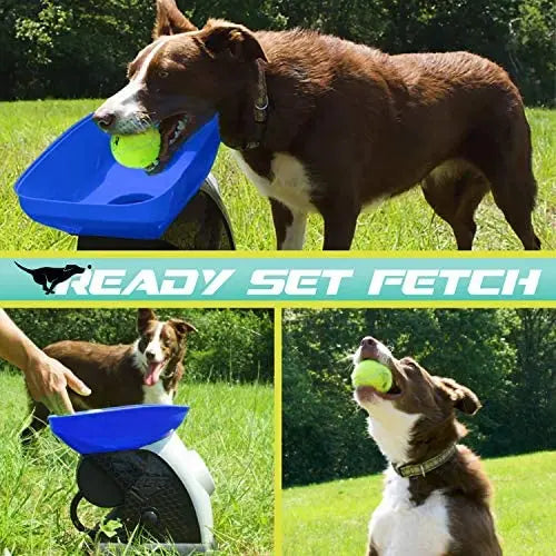 Franklin Pet Automatic Tennis Ball Launcher Dog Toy With Adjustable Distance And Angles - Power Adapter Included