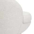 Hillsdale Boulder Upholstered Swivel Storage Chair, Ash White