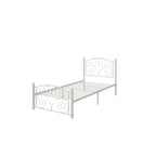 White Twin Size Metal Bed Frame
