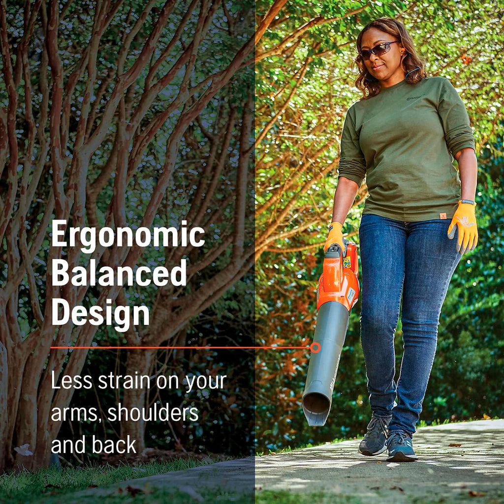 Husqvarna Cordless Leaf Blower 136 MPH 650 CFM 40V 4 Ah Battery And Charger Included - 230iB 970480204