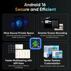 12 Inch Android 16 2-in-1 Tablet, 36GB RAM, 128GB Storage With Keyboard Case - E50