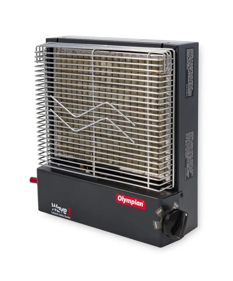 Camco Olympian Wave 3 Catalytic Heater, 1,600-3,000 BTUs, Multicolor - 57331