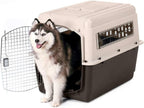 Petmate Ultra Vari Dog Travel Kennel, 48 in Long, 90 to 125 lbs - Taupe Black