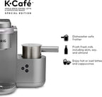 Keurig Single-Serve Coffee, Latte, And Cappuccino Maker, Nickel - K-Cafe Special Edition