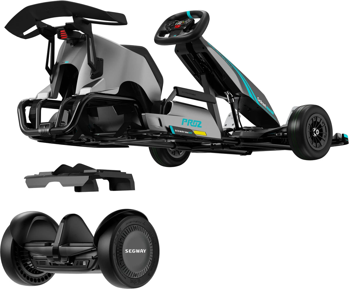 Segway Go Kart Pro 2, Gray, 15.5 mi Max Operating Range, 26.7 mph Max Speed