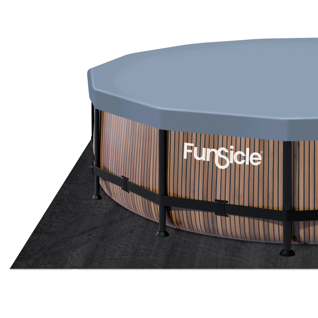 Funsicle Oasis Round Above-Ground Pool 14-ft x 42-in Gray