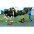YARDMAX Gas Walk-Behind String Trimmer Mower, 22 in, 170cc