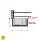 Oca-Brazil Brazilian BBQ Charcoal Grill With Firebox - 9 Skewers